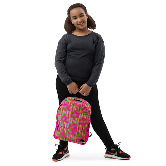 Pink Kente Backpack