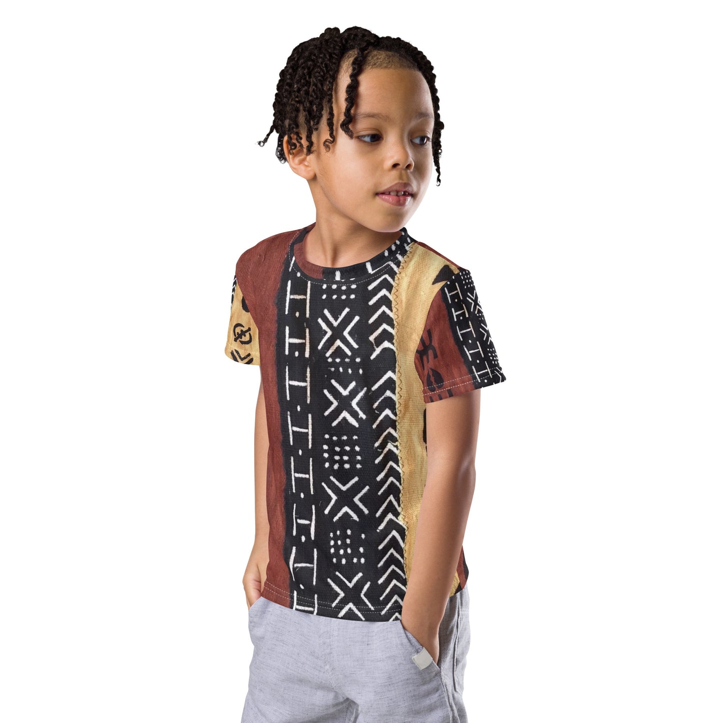 Mudcloth Kids Crew Neck T-shirt