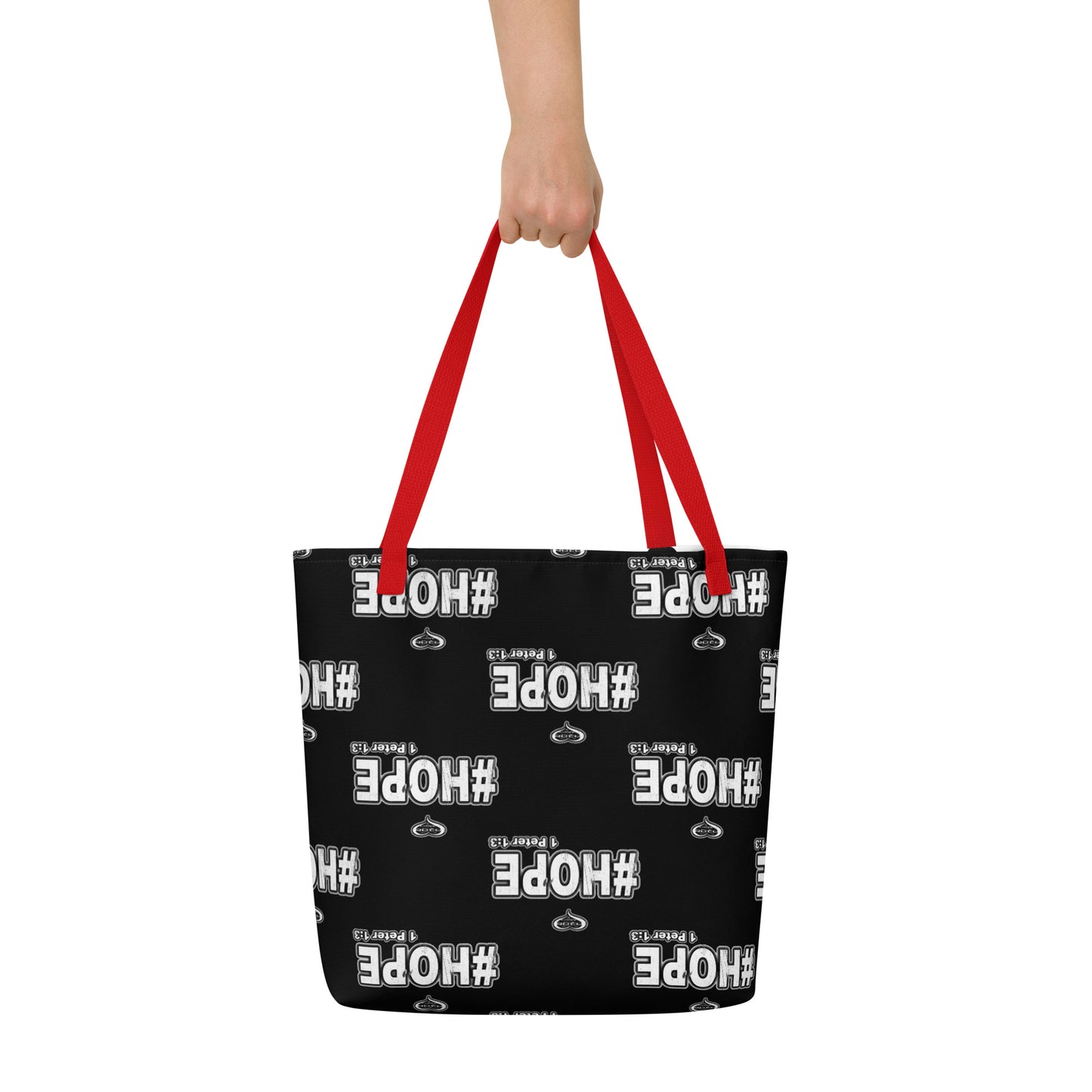 #Hope All-Over Print Large Tote Bag