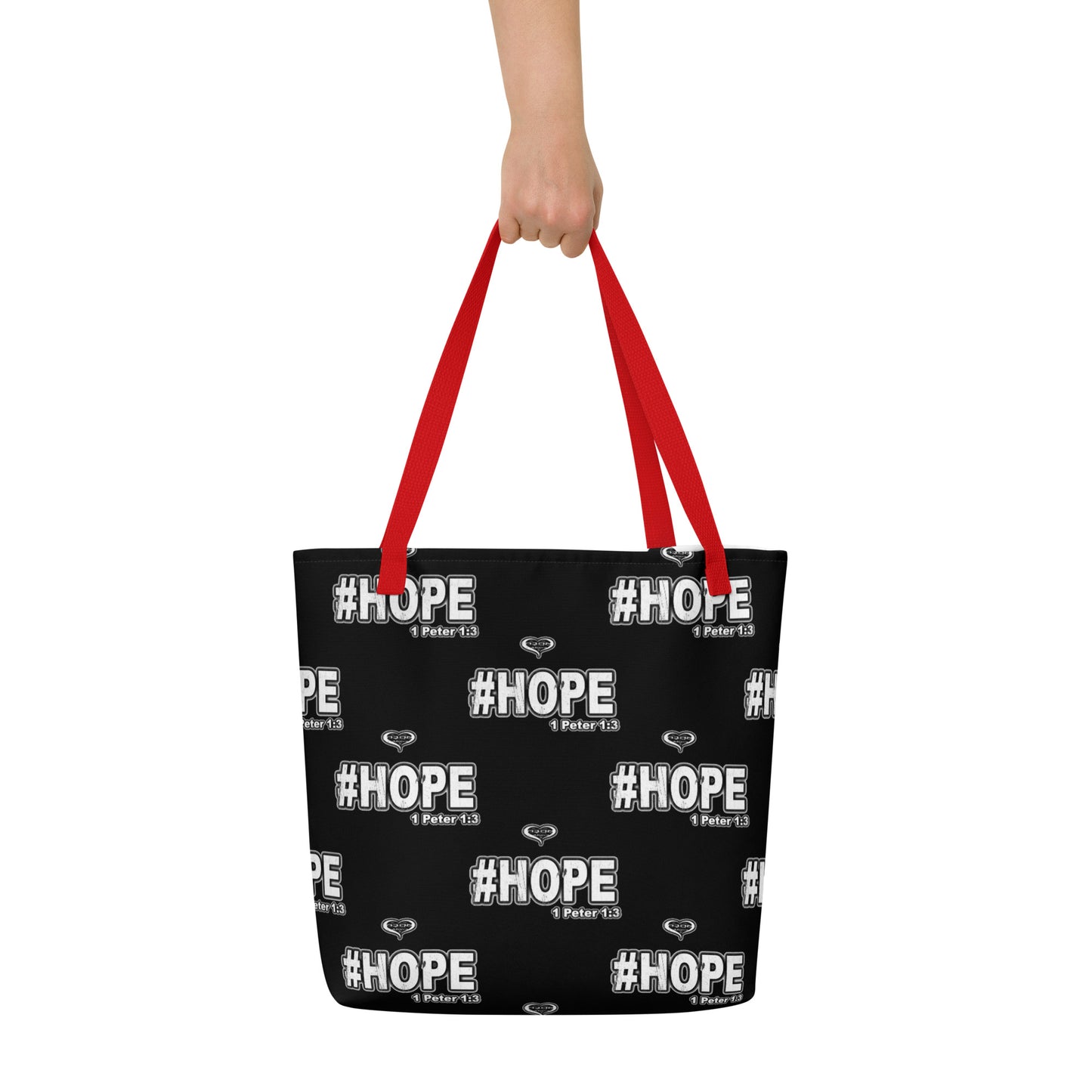 #Hope All-Over Print Large Tote Bag