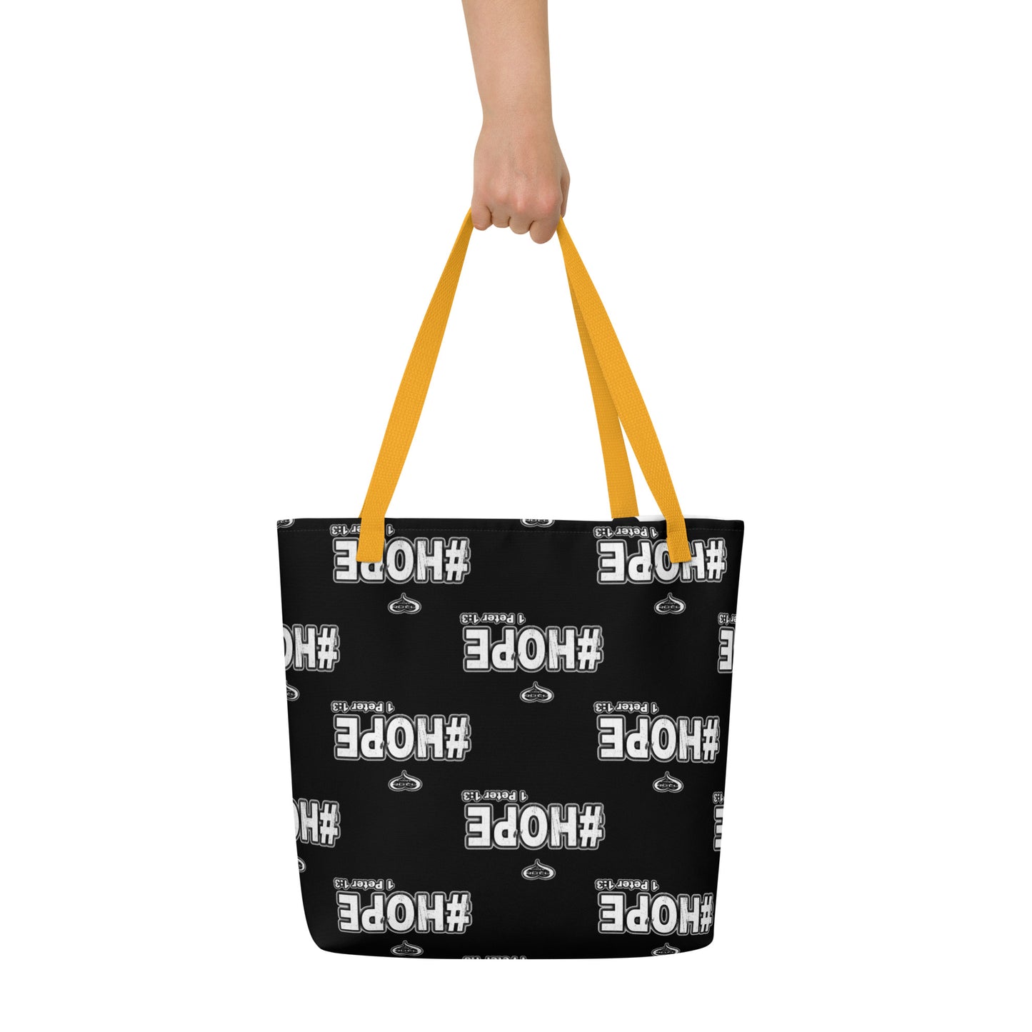 #Hope All-Over Print Large Tote Bag