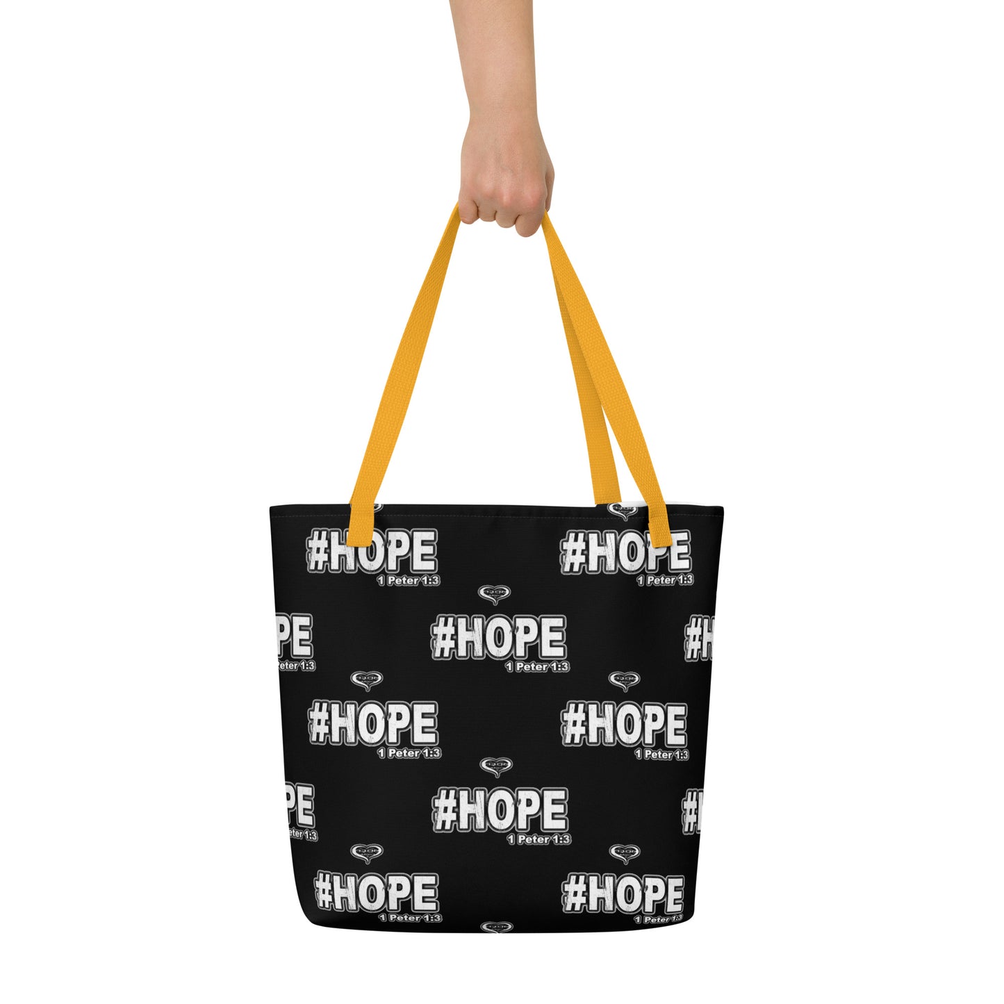 #Hope All-Over Print Large Tote Bag