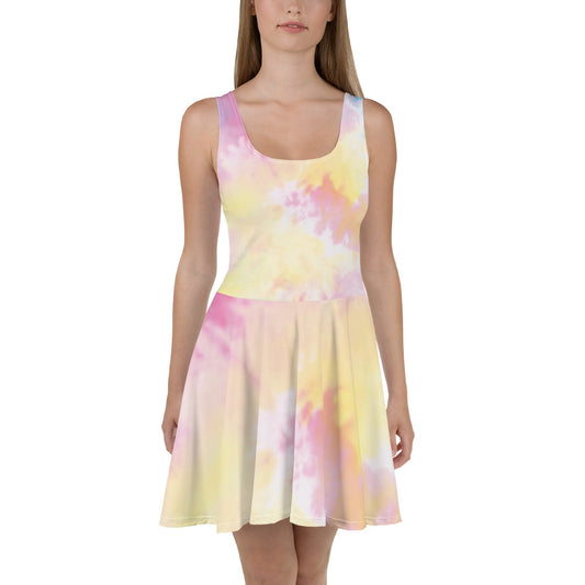 Watercolor Skater Dress