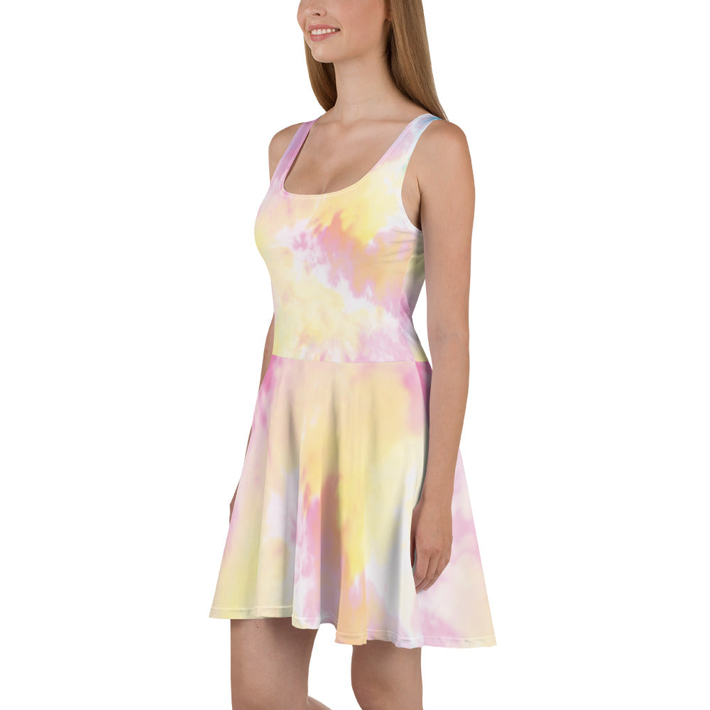 Watercolor Skater Dress