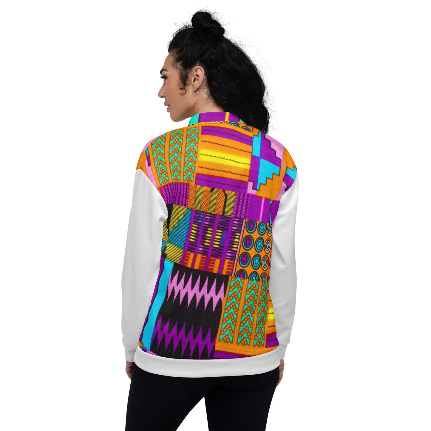 Kente Unisex Bomber Jacket