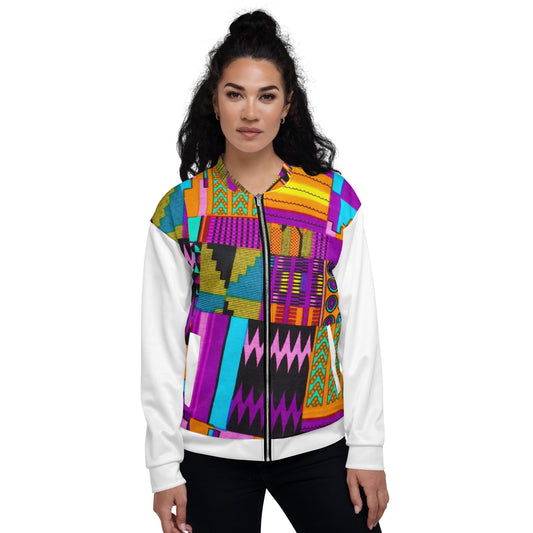 Kente Unisex Bomber Jacket