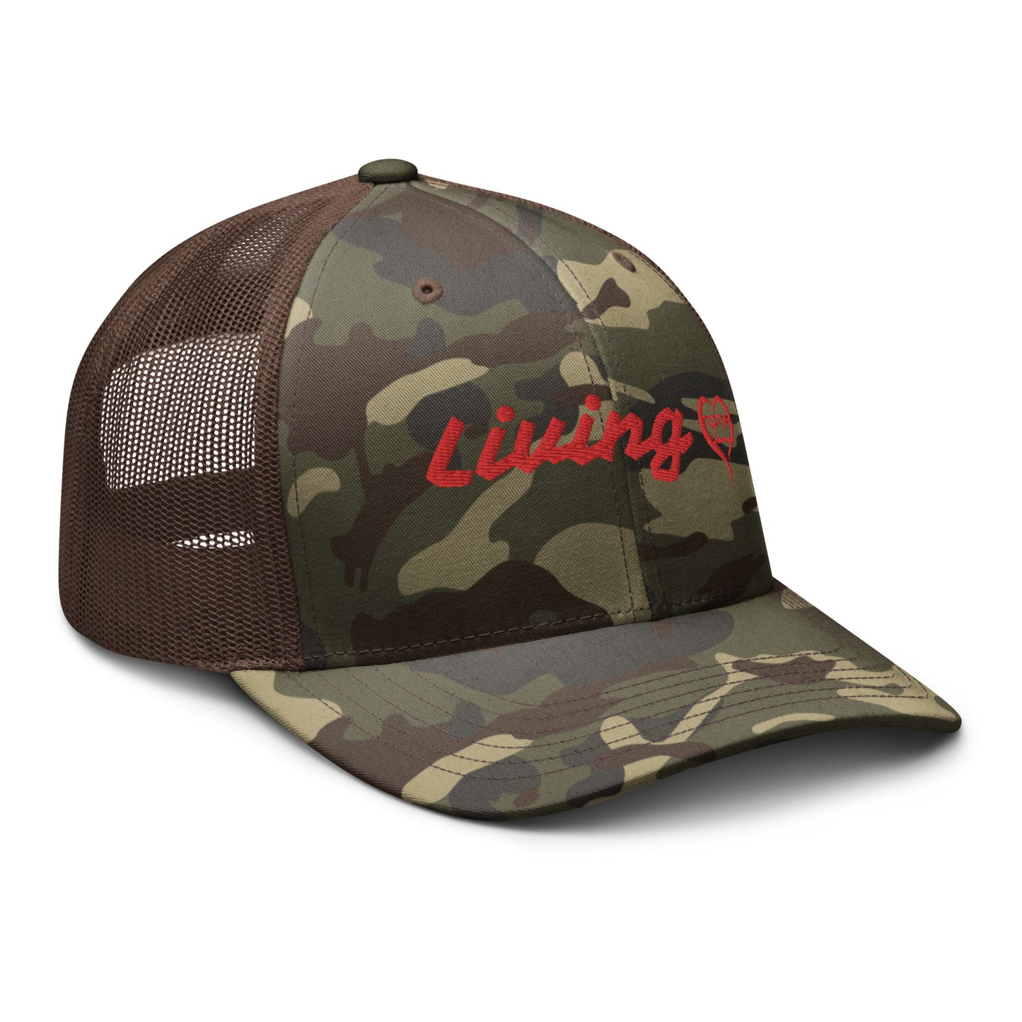 Living Ahava Camouflage Trucker Hat