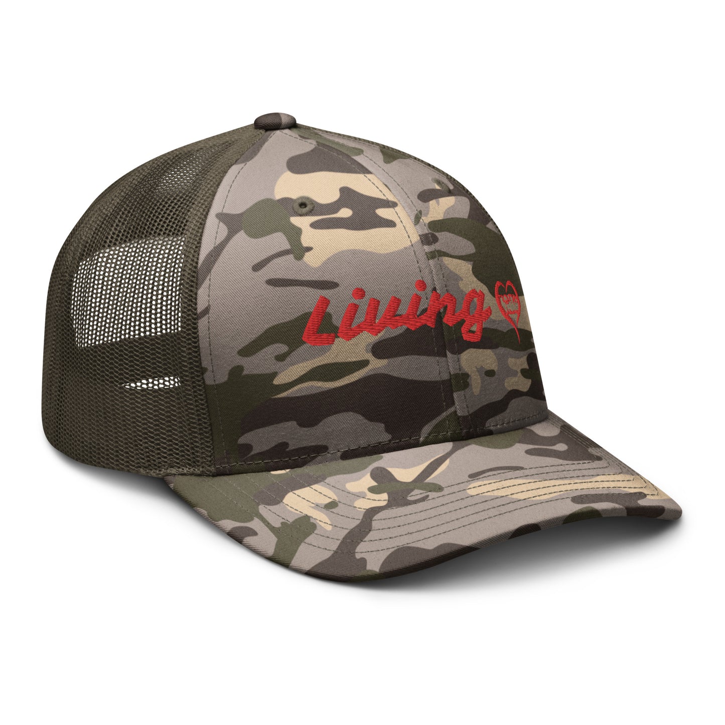 Living Ahava Camouflage Trucker Hat