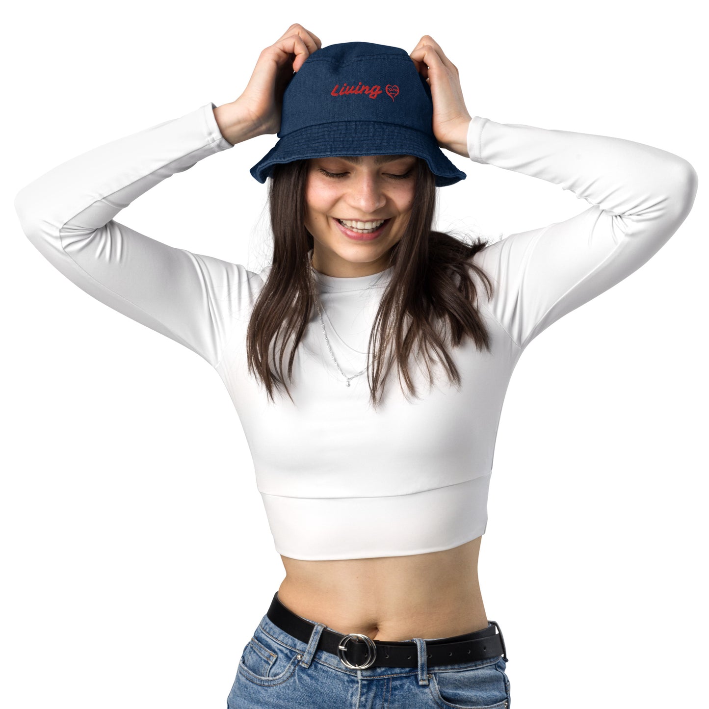 Living Ahava Denim Bucket Hat