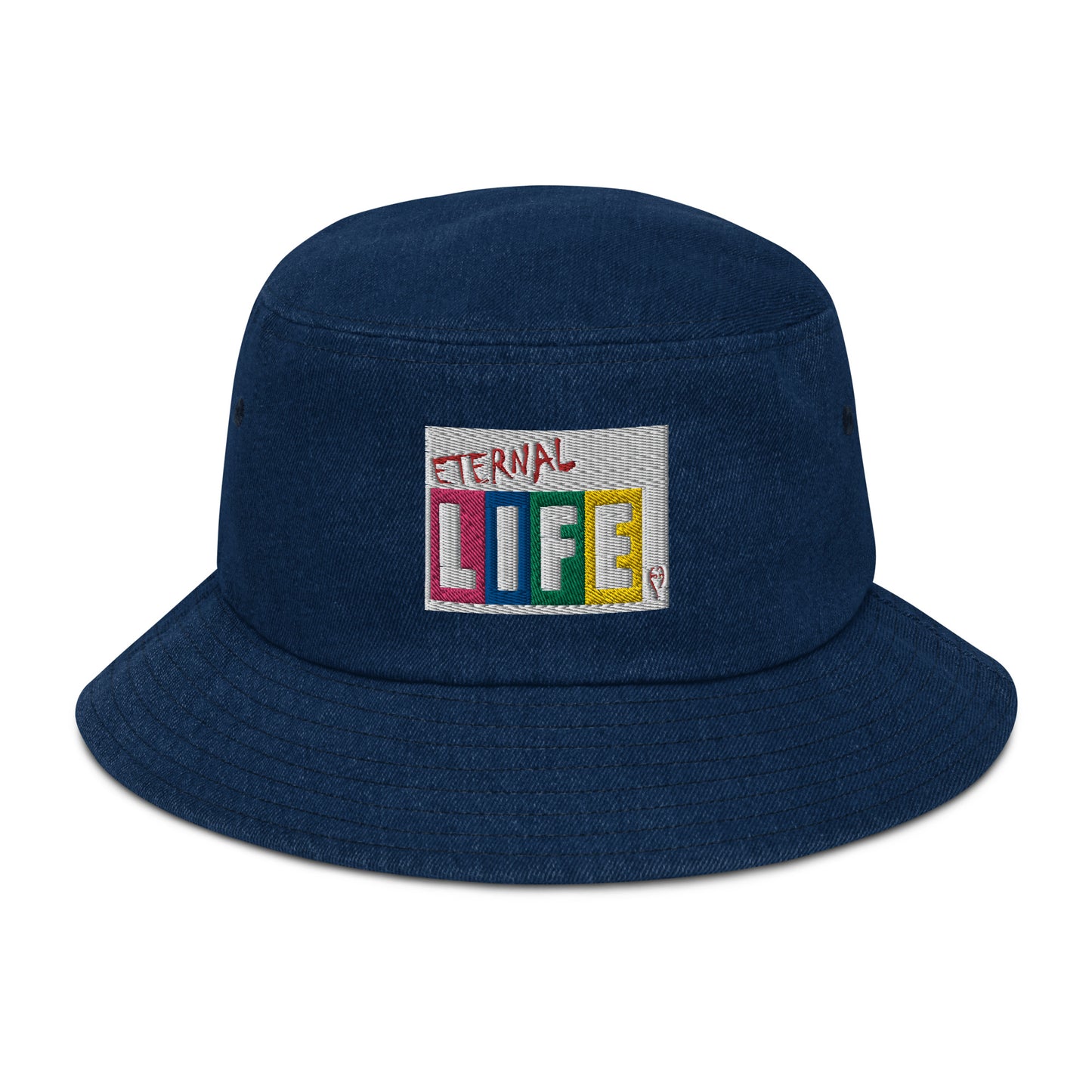 Eternal Life Denim Bucket Hat