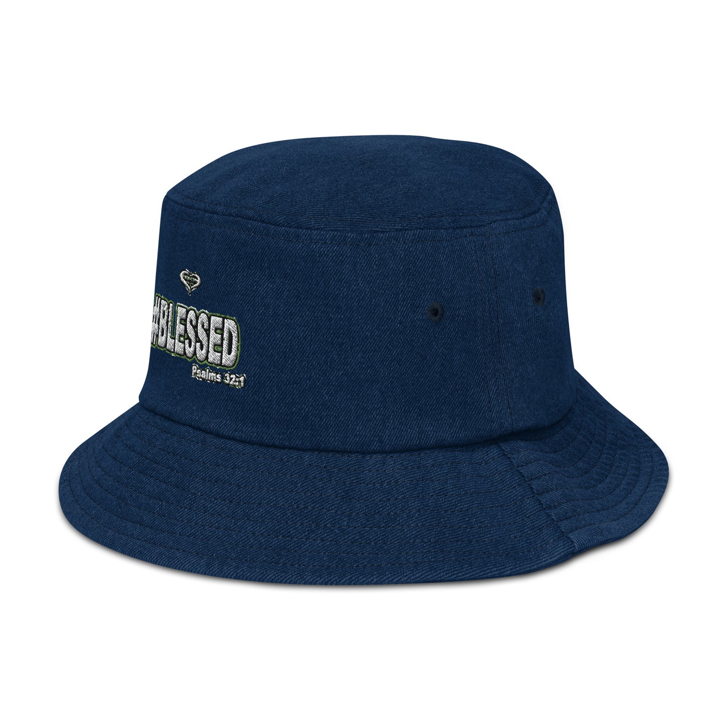 #Blessed Denim Bucket Hat