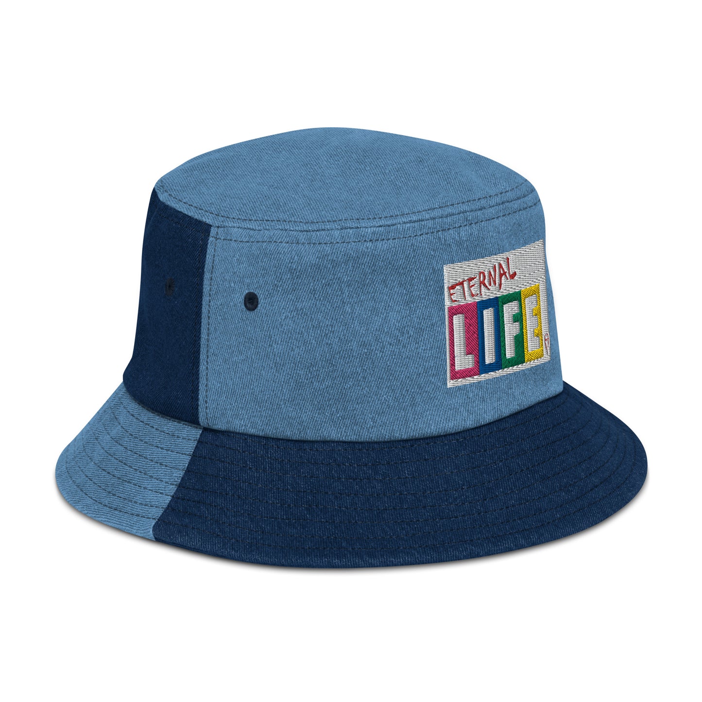 Eternal Life Denim Bucket Hat