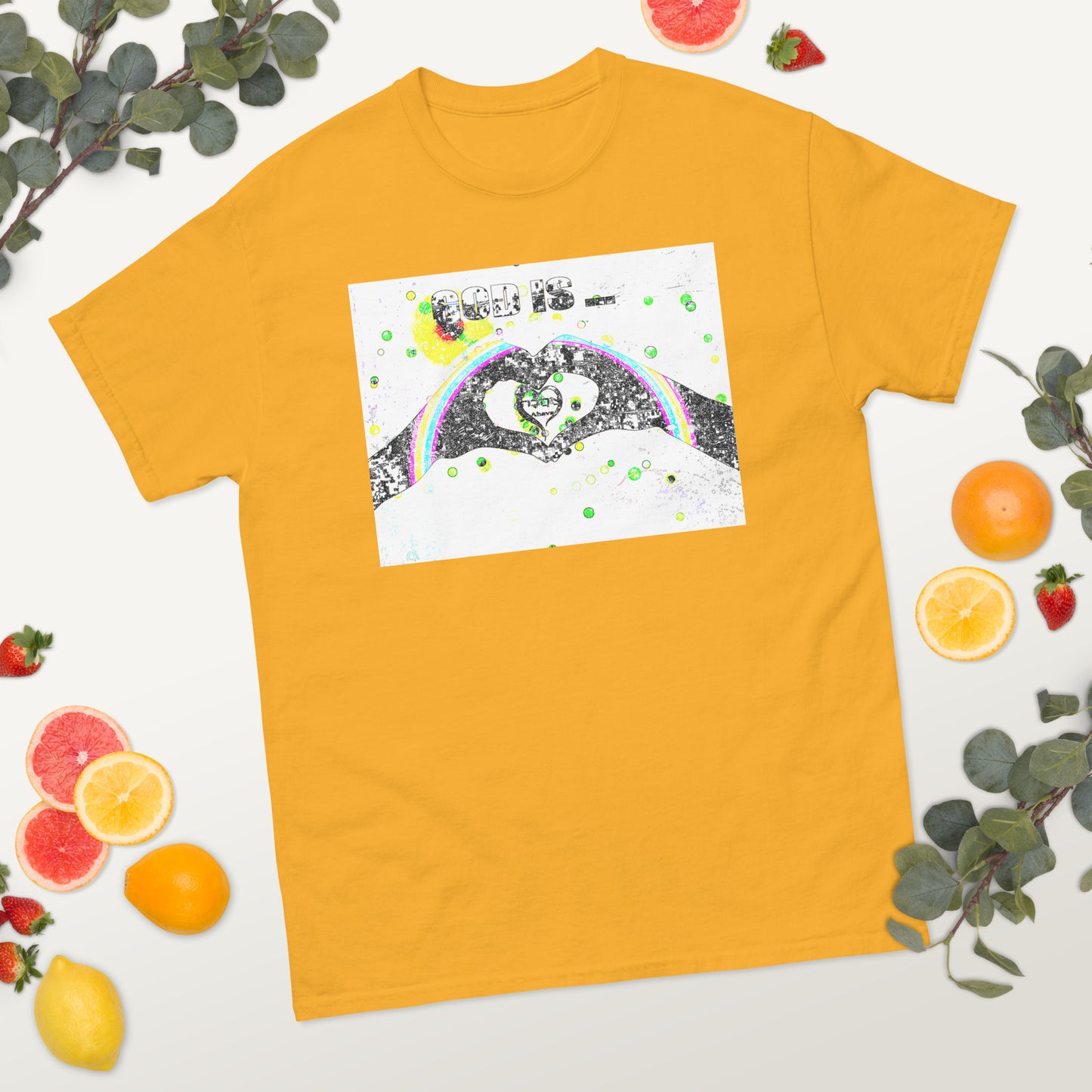 God is Love Rainbow Men's Classic Tee