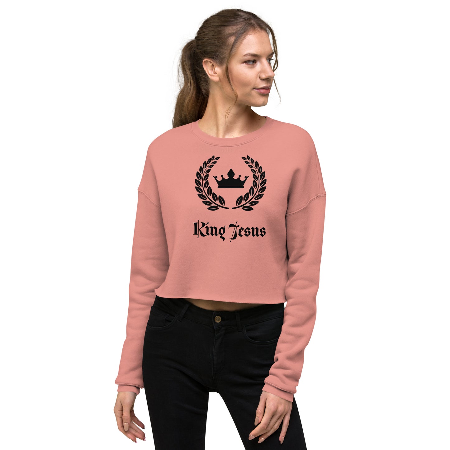 King Jesus Crop Sweatshirt