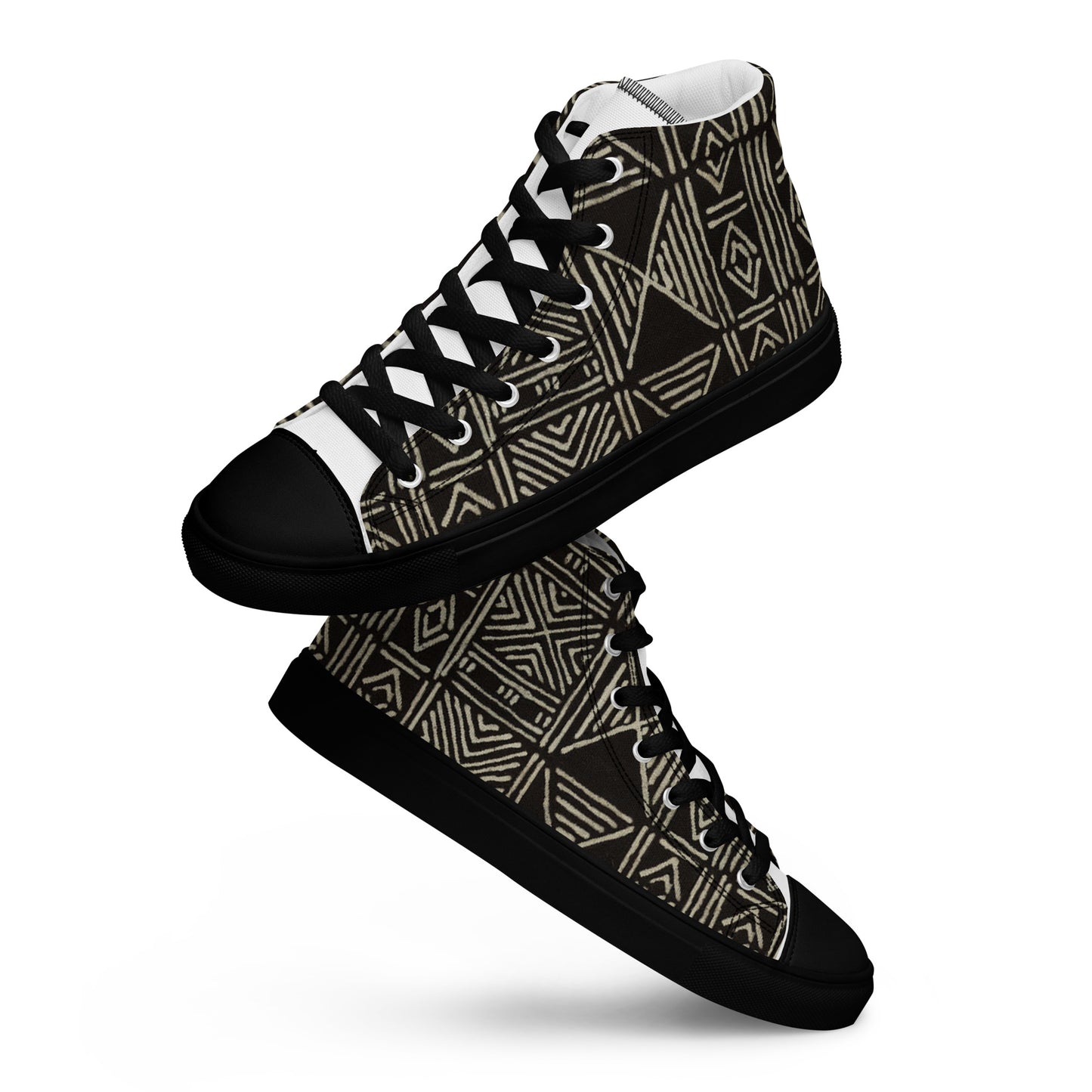 Mudcloth Women’s High Top Canvas Shoes