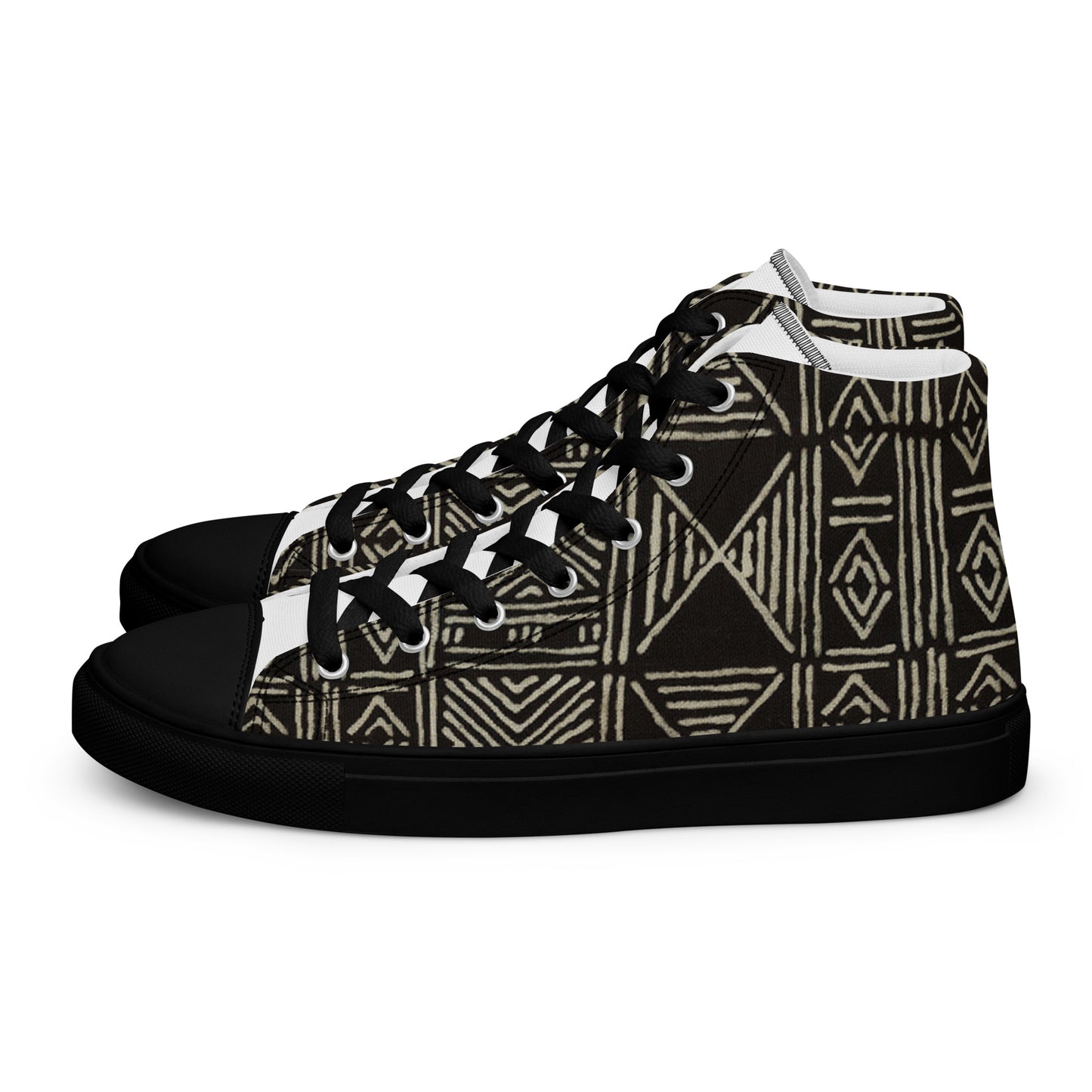 Mudcloth Women’s High Top Canvas Shoes