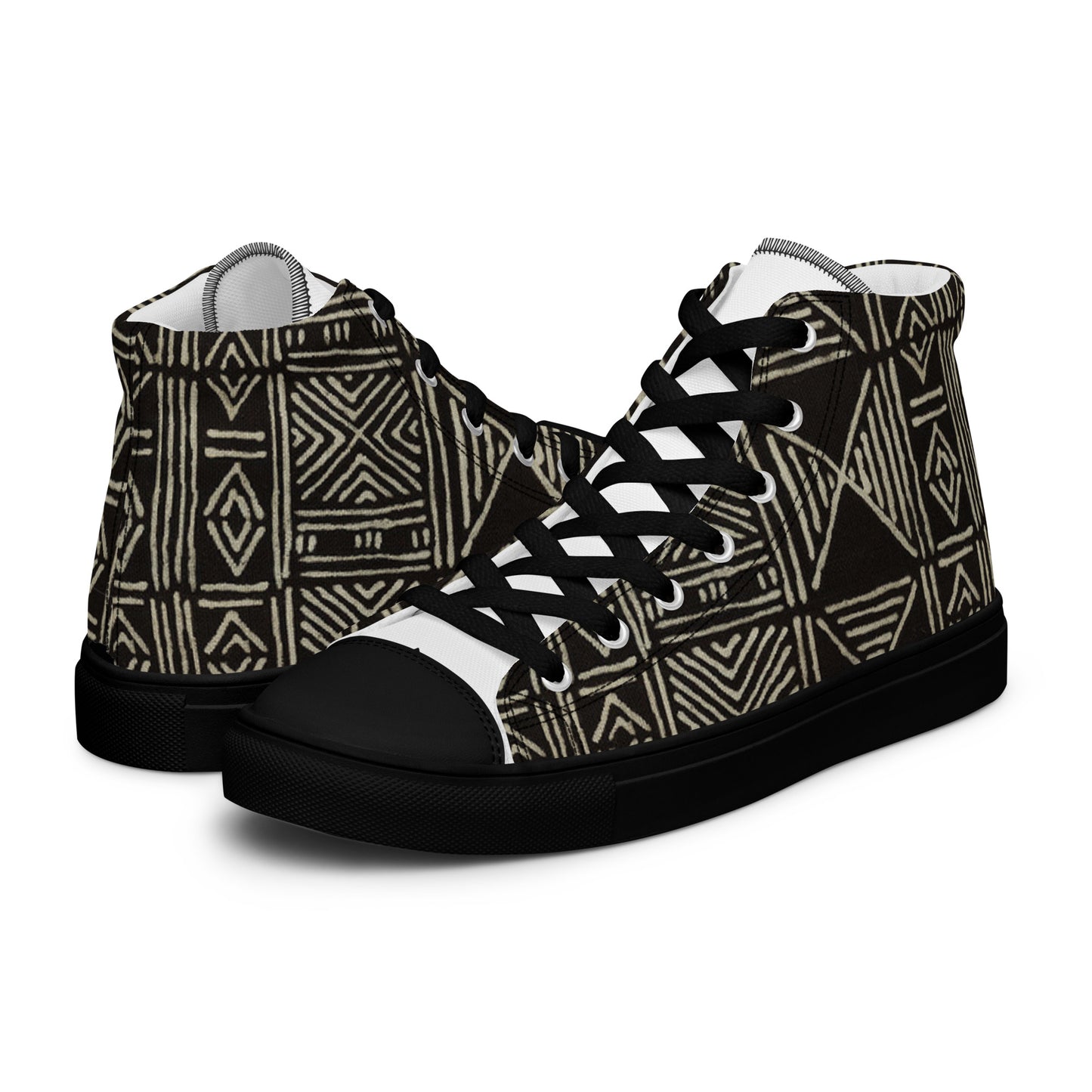 Mudcloth Women’s High Top Canvas Shoes