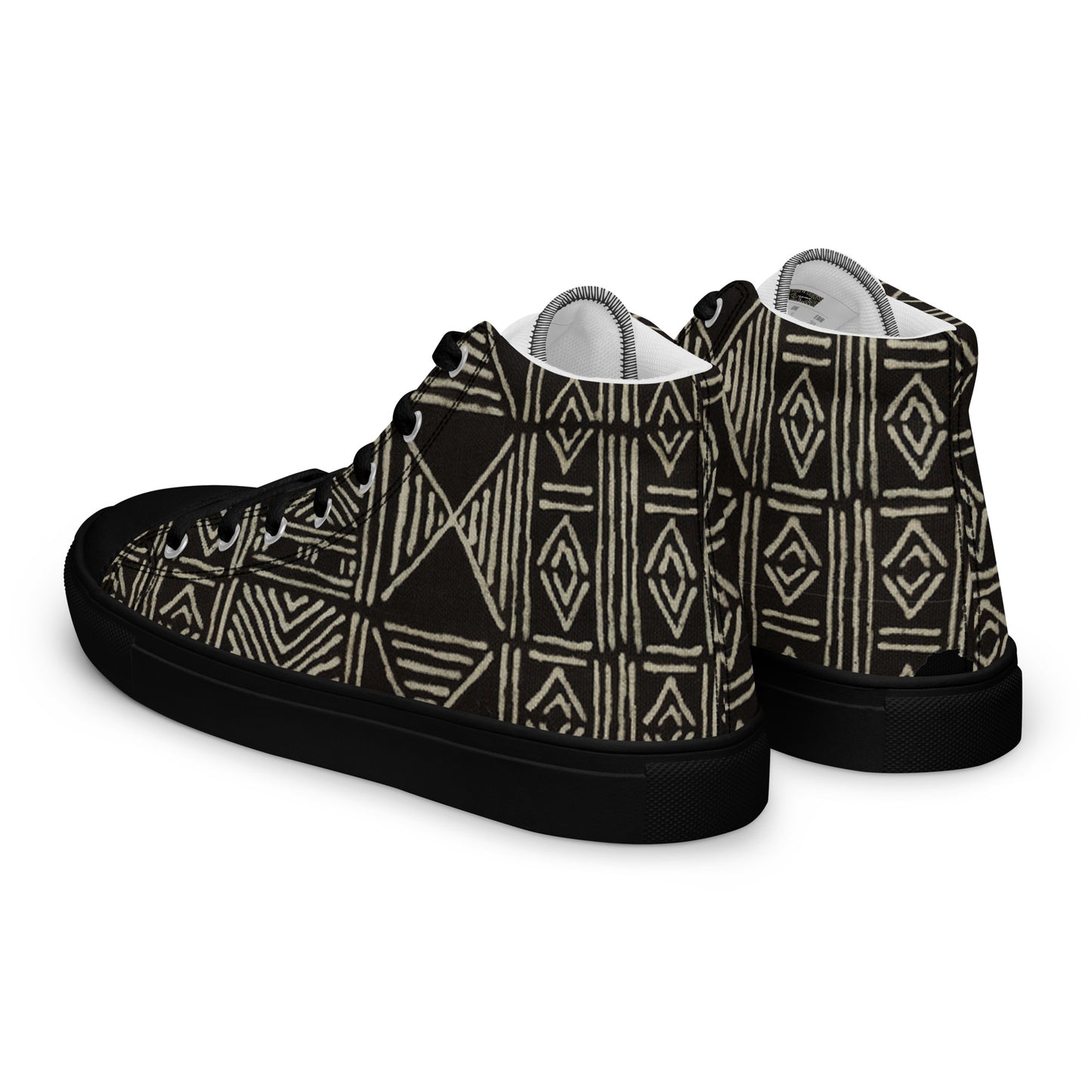 Mudcloth Women’s High Top Canvas Shoes