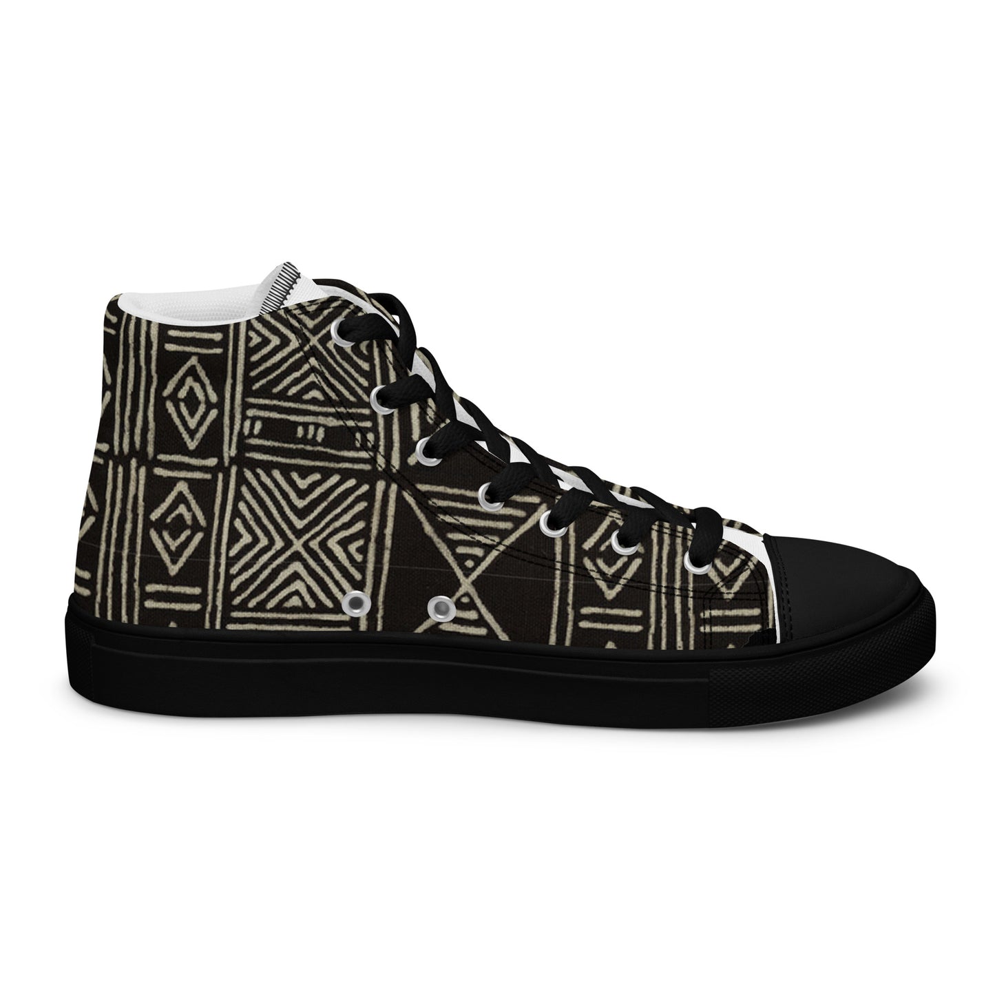 Mudcloth Women’s High Top Canvas Shoes