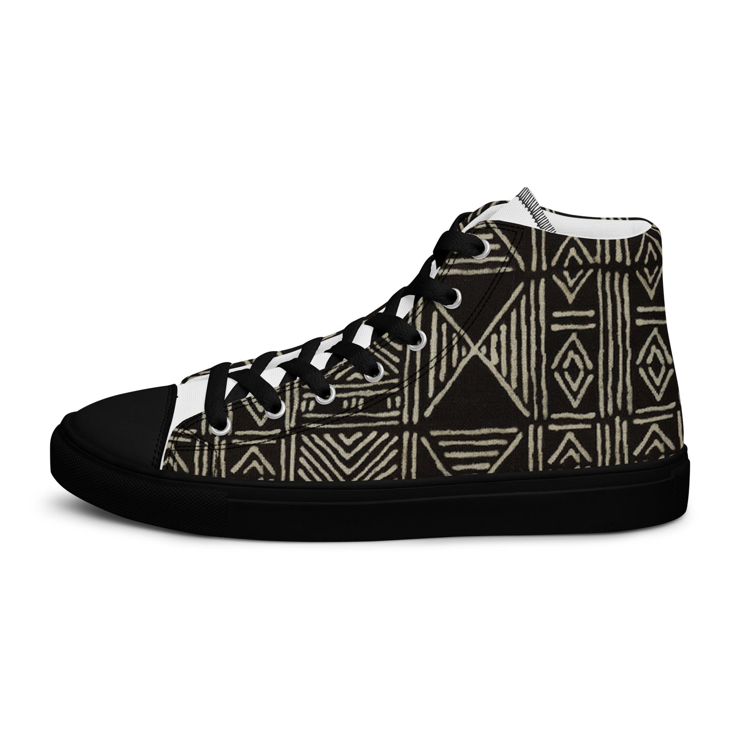 Mudcloth Women’s High Top Canvas Shoes