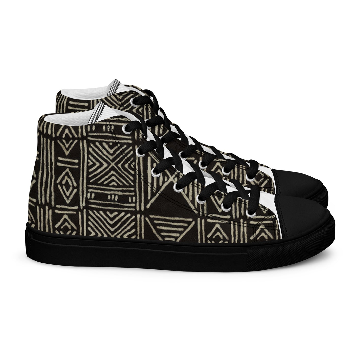 Mudcloth Women’s High Top Canvas Shoes