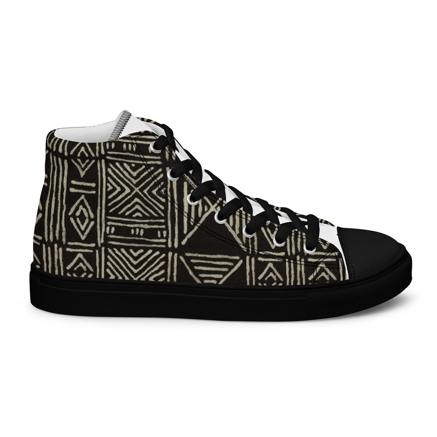 Mudcloth Women’s High Top Canvas Shoes