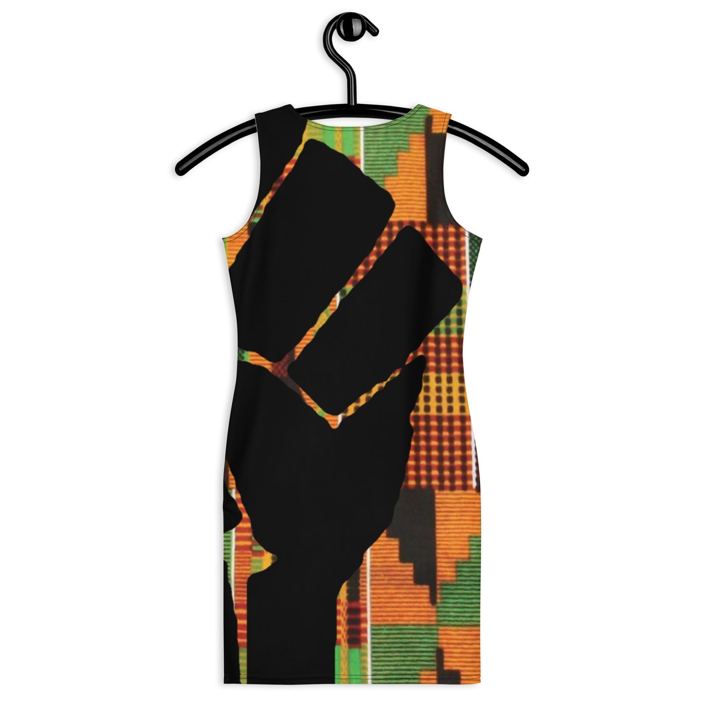 Black Power Kente Sublimation Cut & Sew Dress