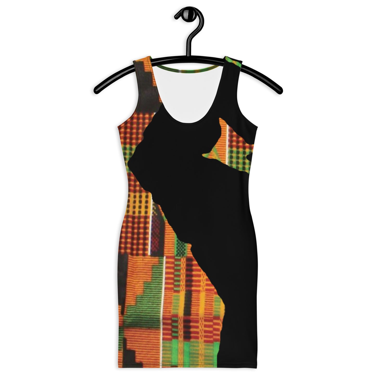 Black Power Kente Sublimation Cut & Sew Dress