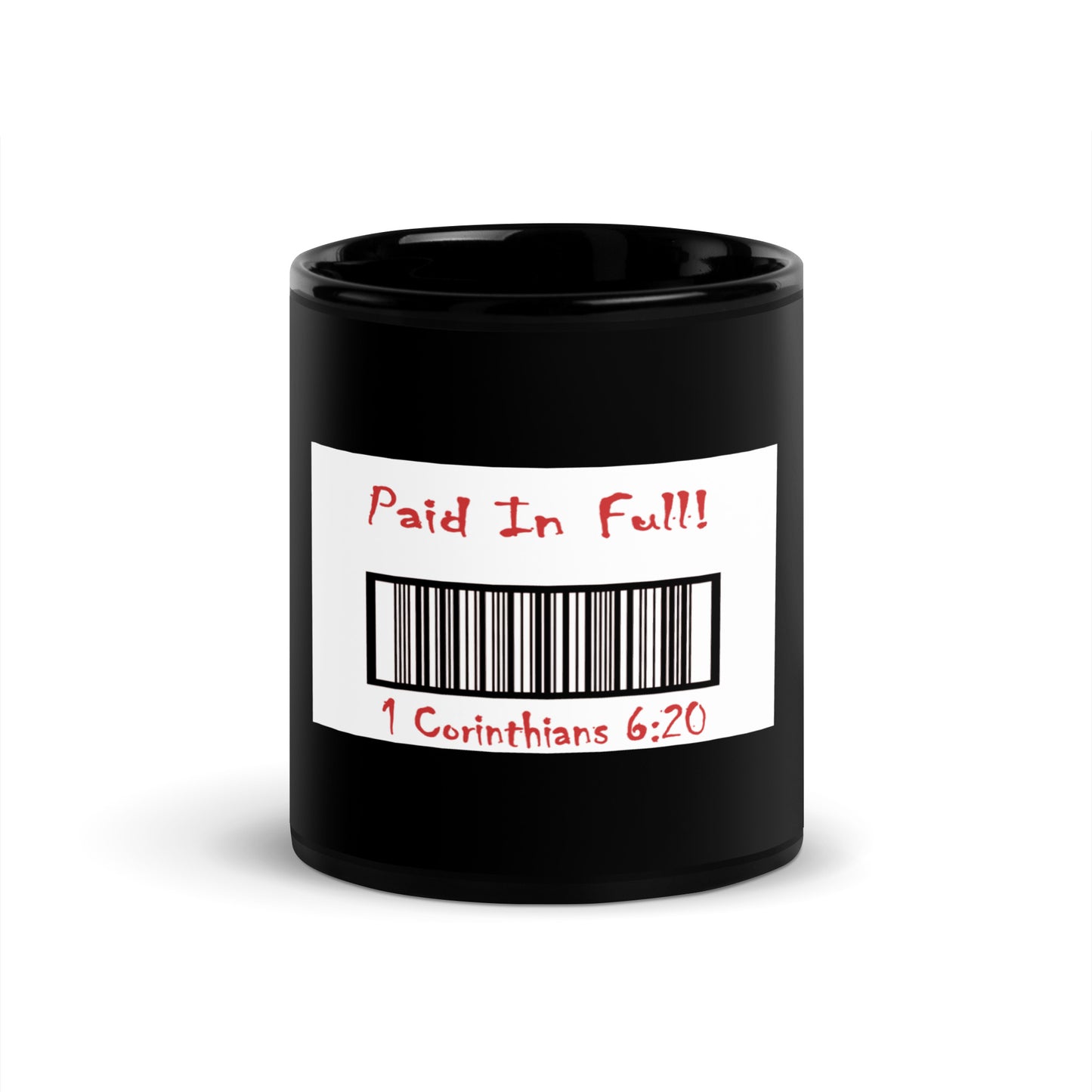 Paid in Full Jesus Black Mug