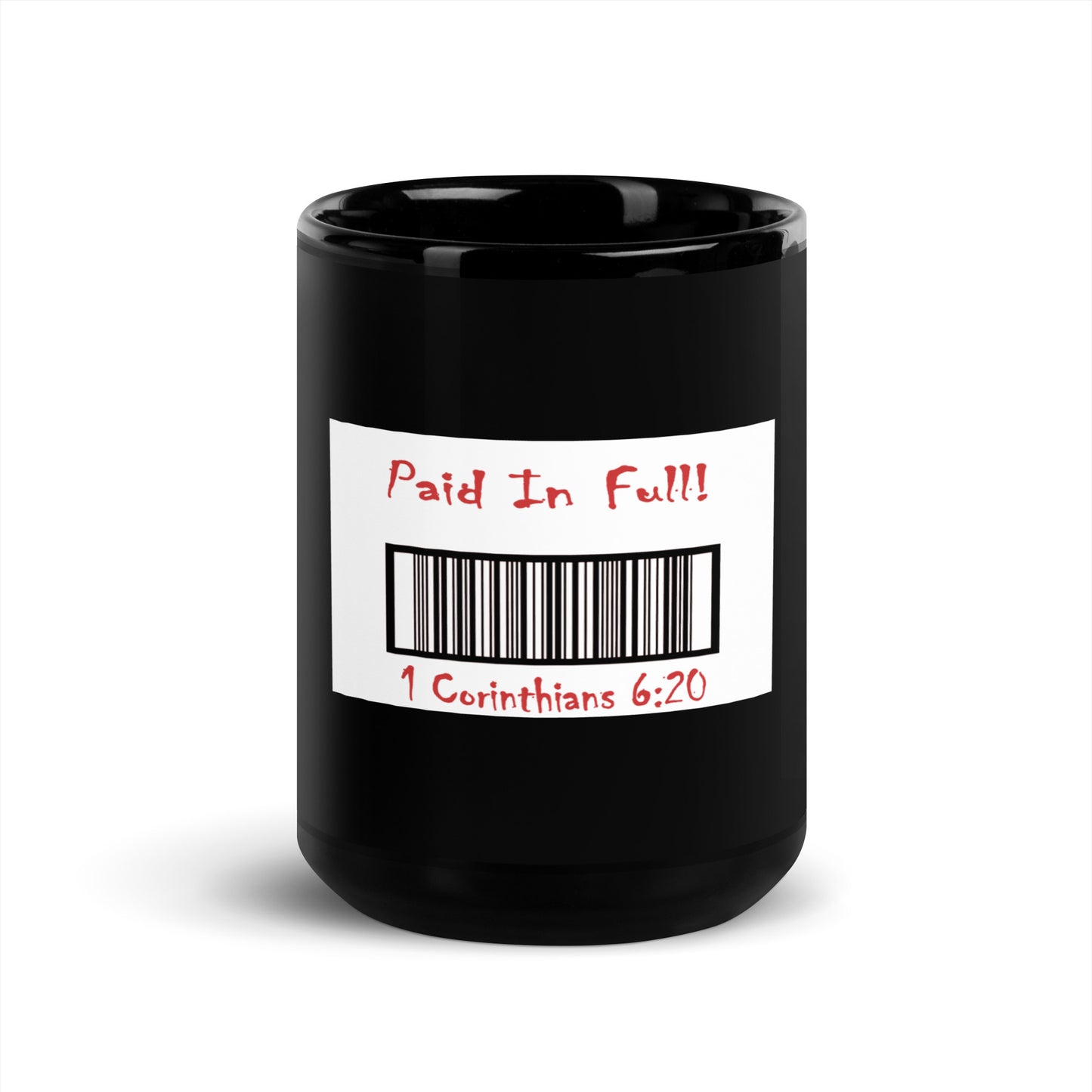 Paid in Full Jesus Black Mug