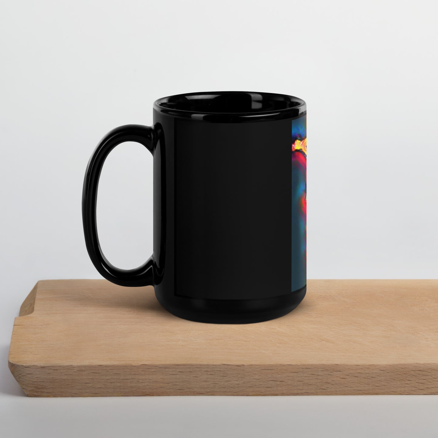 Jesus Watercolor Resurrection Black Mug