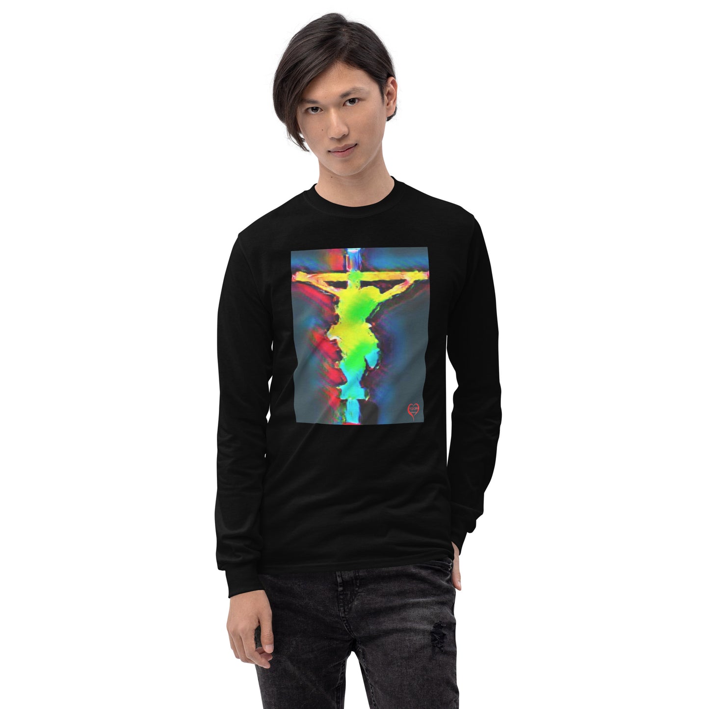 Jesus Watercolor Long Sleeve Shirt for Men