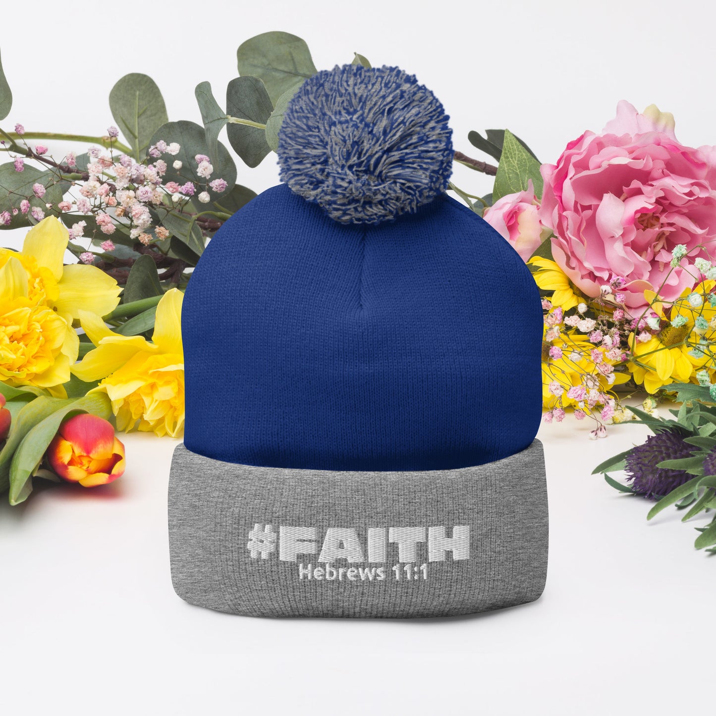 #Faith Pom-Pom Beanie