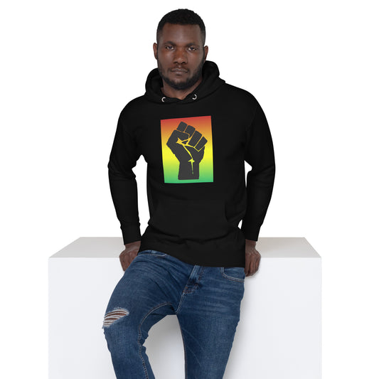 Black Power Pullover Men's Hoodie