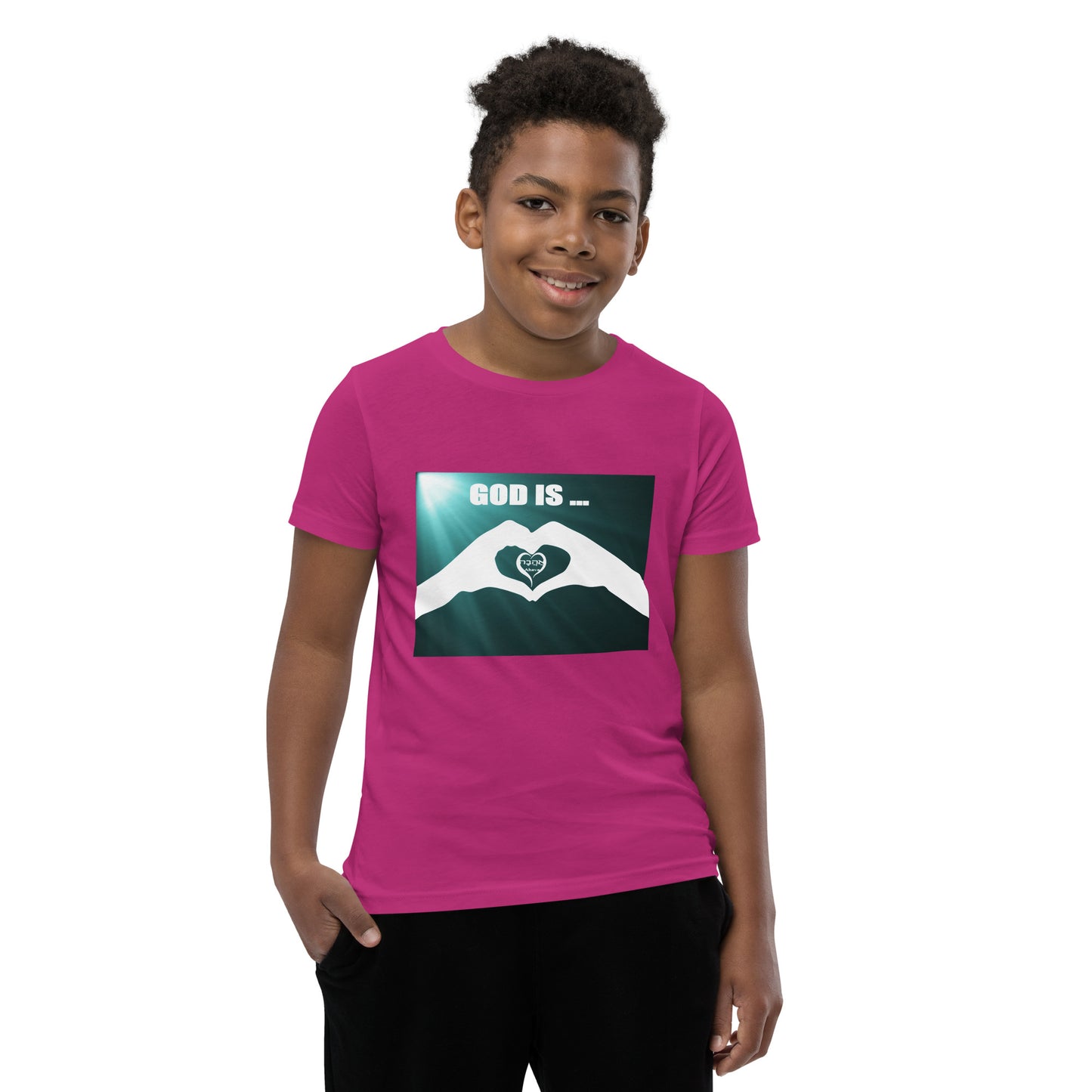 God is Love Youth Short Sleeve T-Shirt