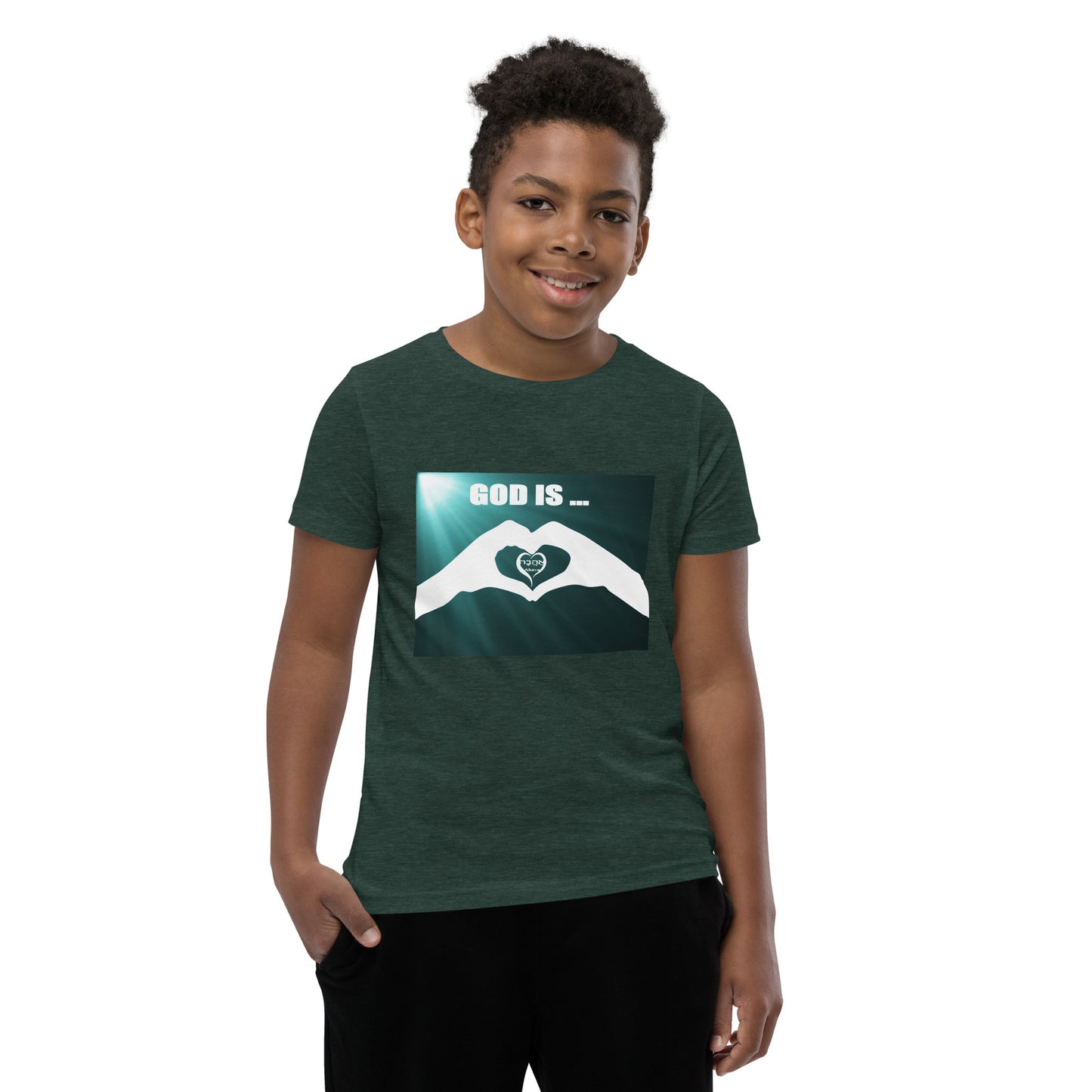 God is Love Youth Short Sleeve T-Shirt